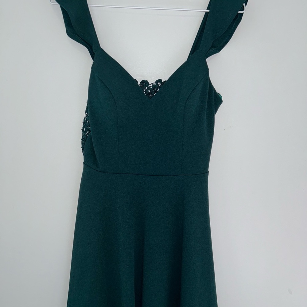 Elegant Green Sleeveless Dress